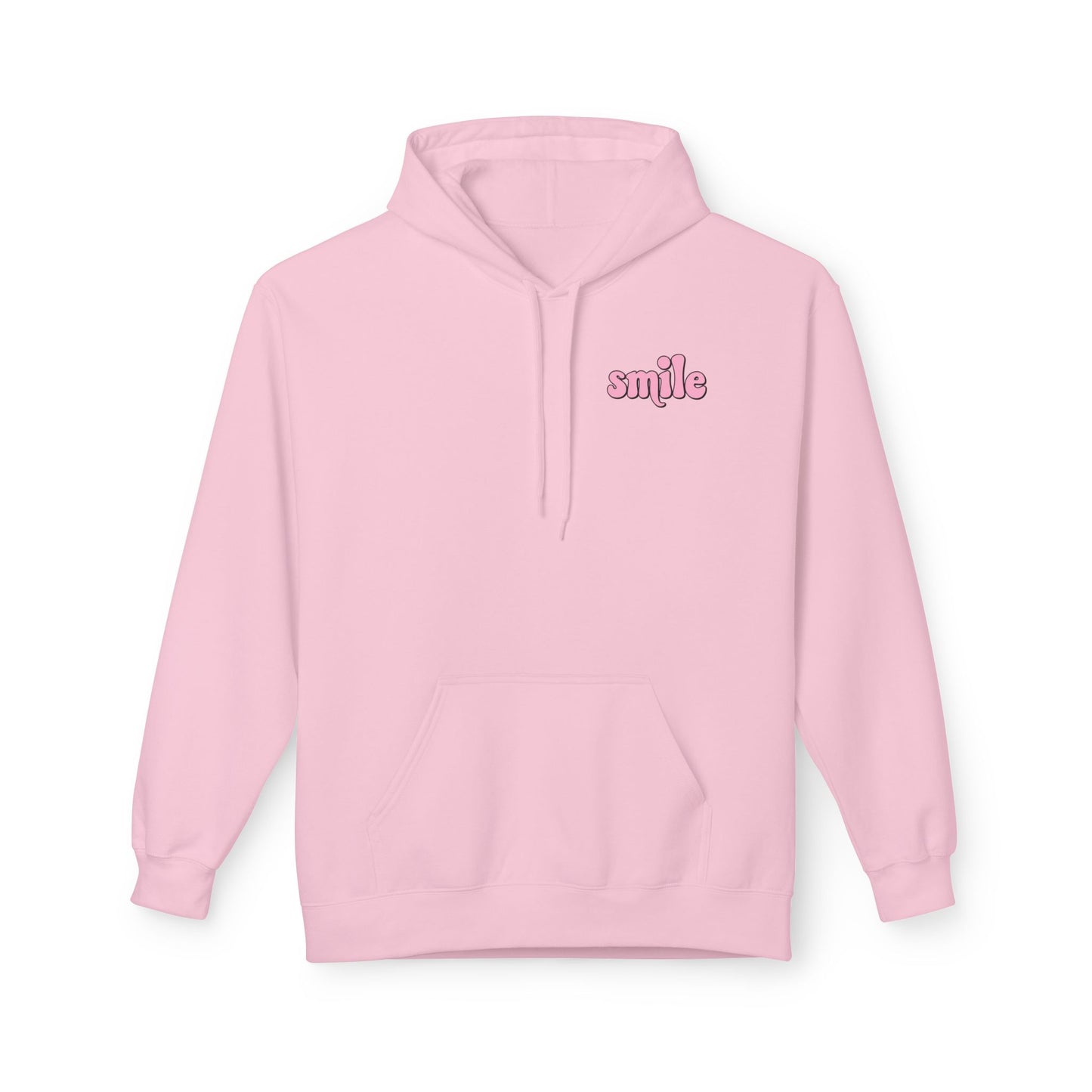 Smiley Flower Hoodie - Womens Fleece Hoodie