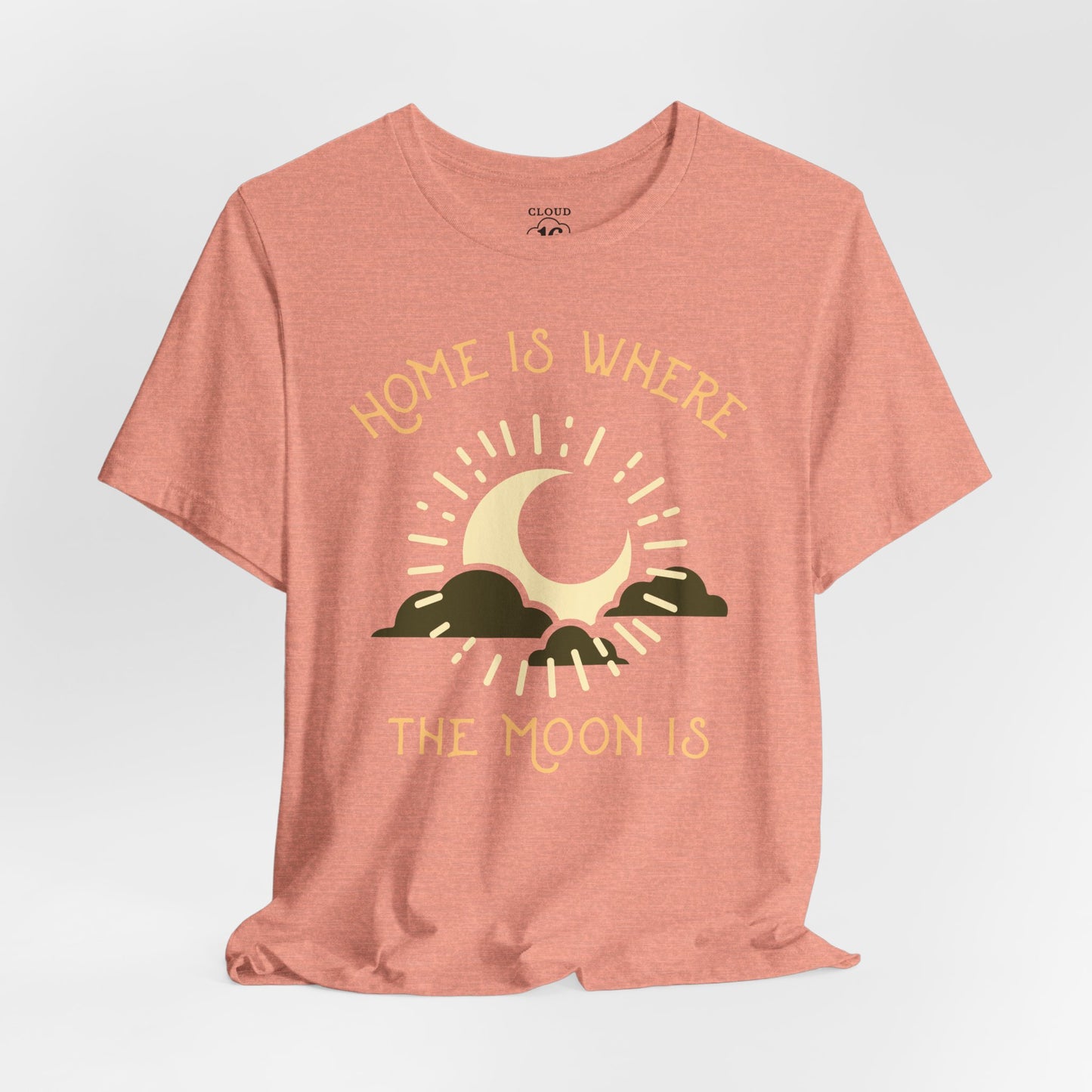 Home is Where the Moon Is - Unisex Astronomy T-Shirt | Moon Phase Tee