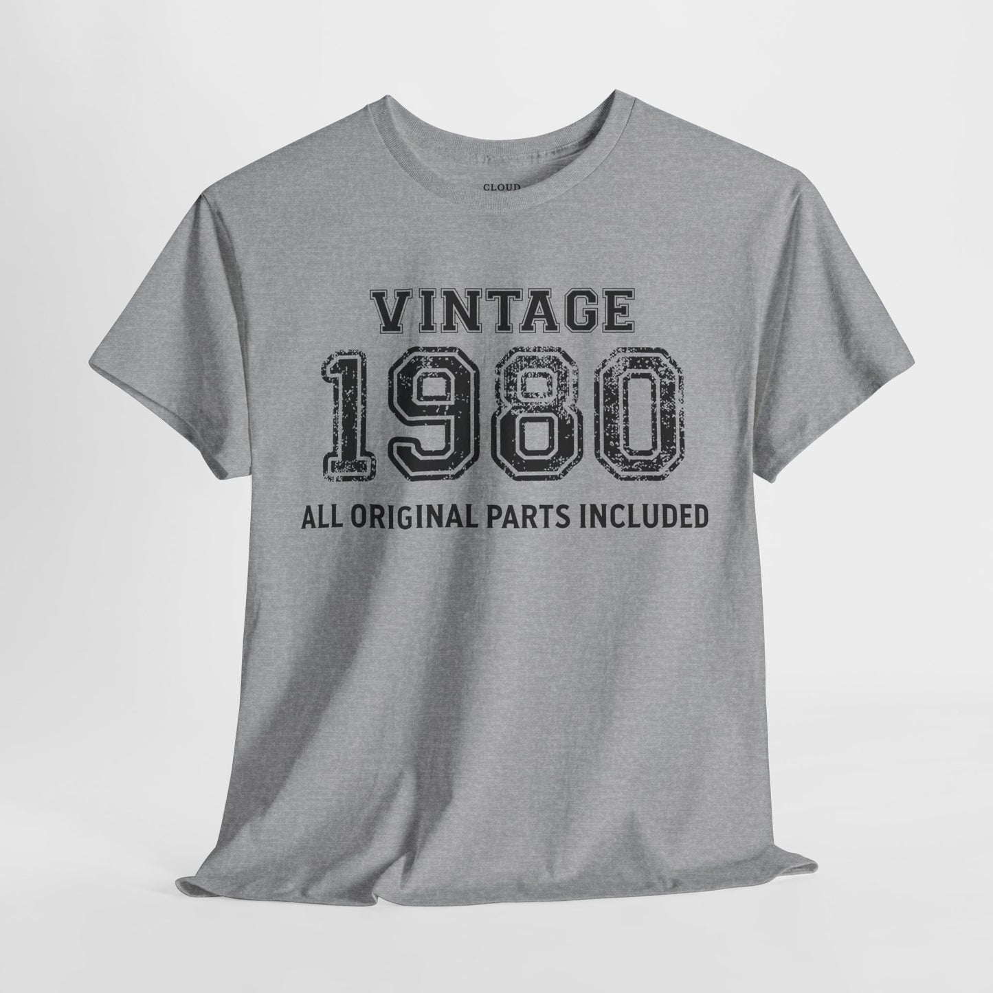Vintage 1980 Retro T-Shirt - Premium Unisex Cotton Tee