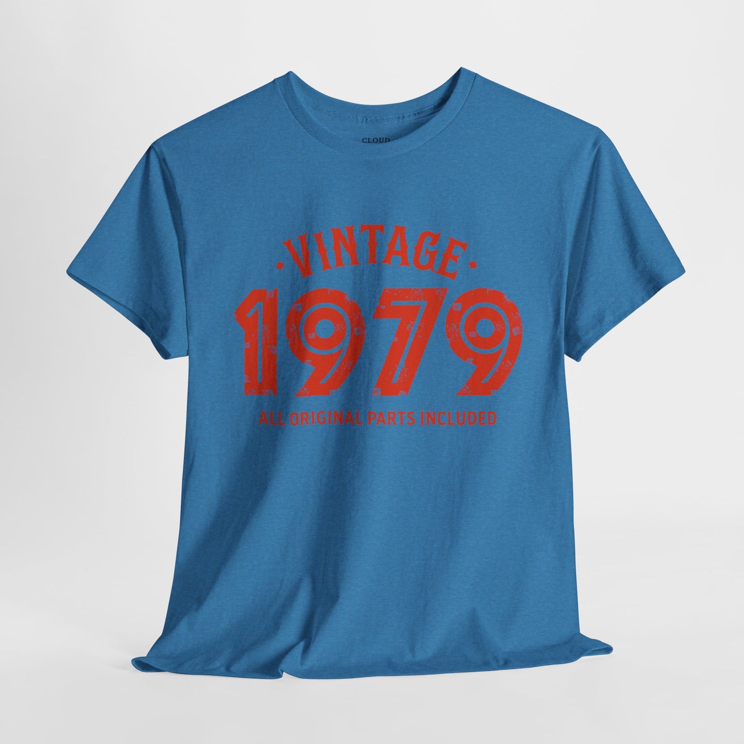 Vintage 1979 T-Shirt - Premium Unisex Heavy Cotton Retro Tee