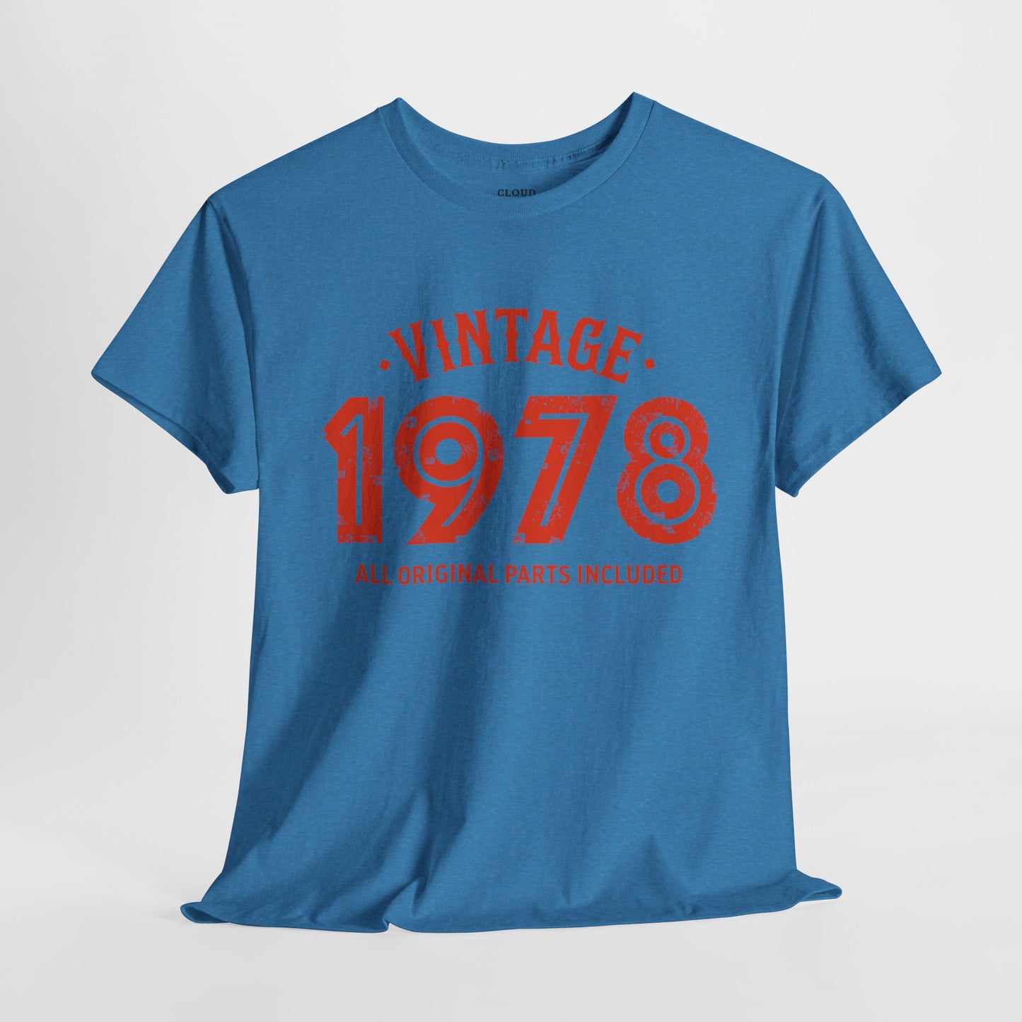 Vintage 1978 T-Shirt - Premium Unisex Heavy Cotton Retro Tee