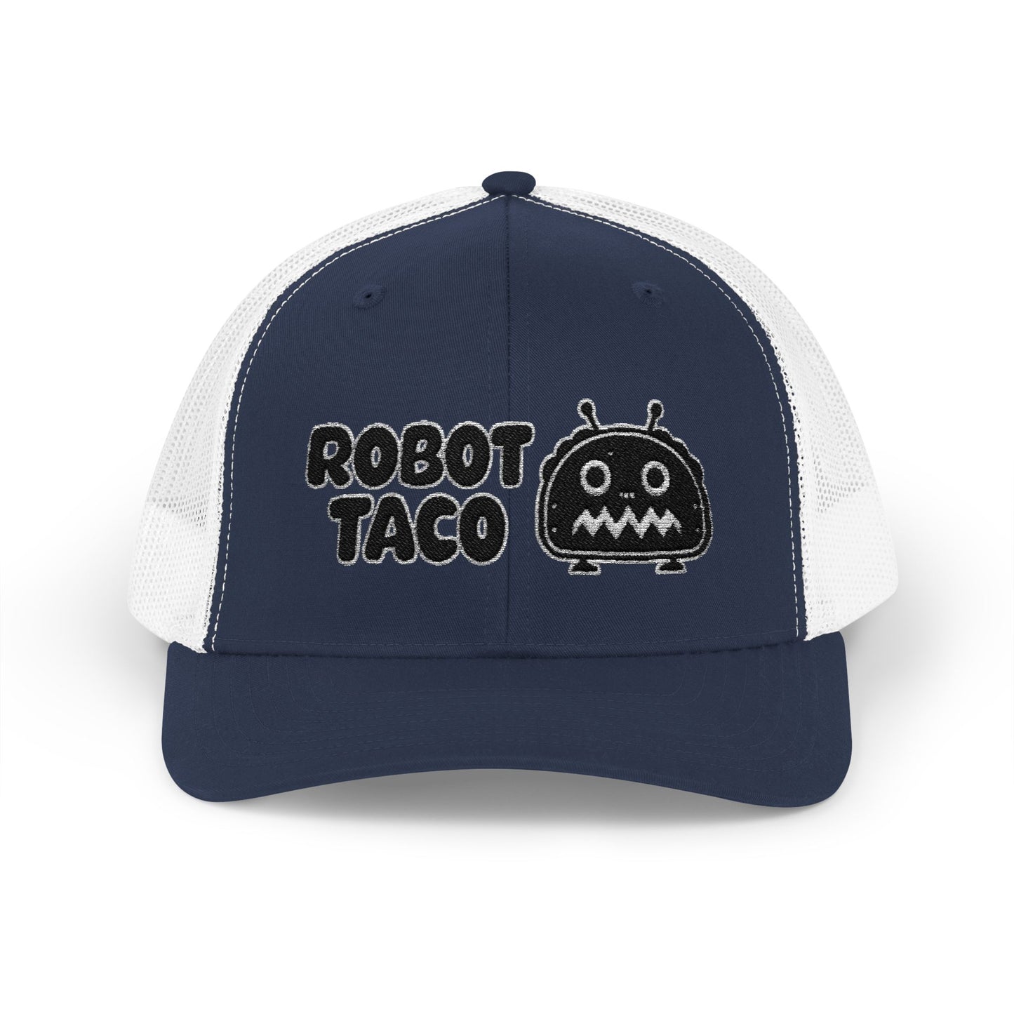 Robot Taco Snapback Trucker Cap - Fun Mesh Hat for Taco Lovers