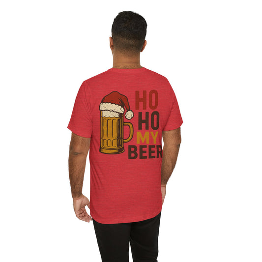 Scrappy Malone's Bar Christmas Tee — "Ho Ho My Beer" Beer Lover T-Shirt
