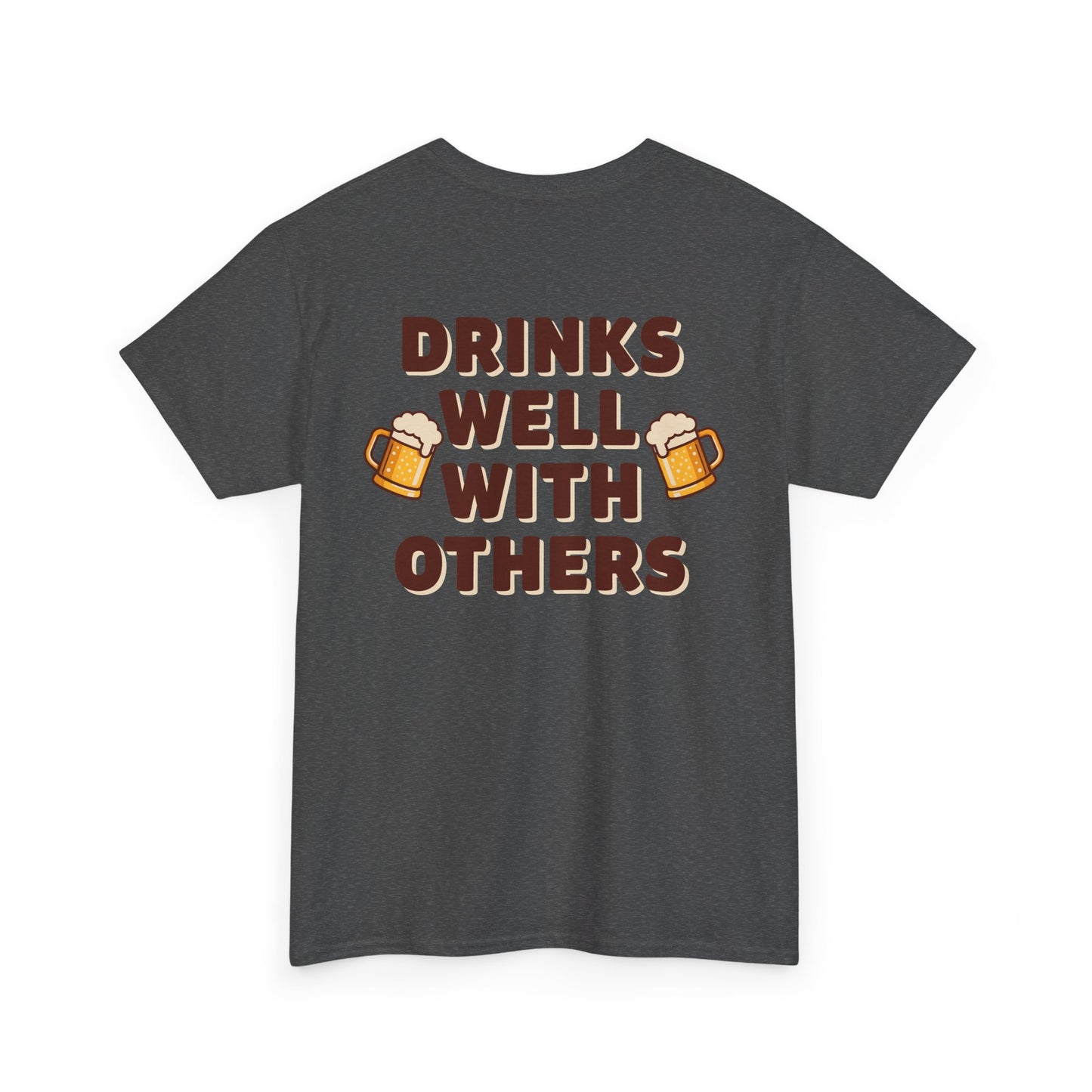 Scrappy Malone's Drinks Well With Others - Funny Drinking T-Shirt for Beer Lovers