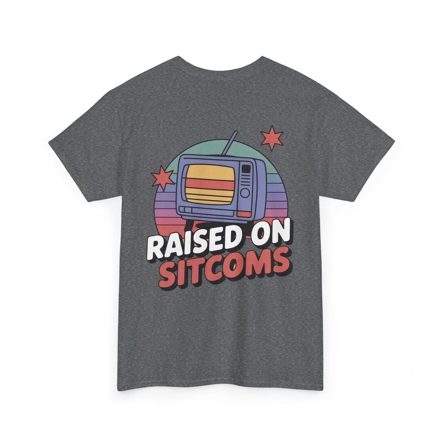 Retro Sitcom Heavy Cotton Tee - Nostalgic TV Show Shirt for Men & Women