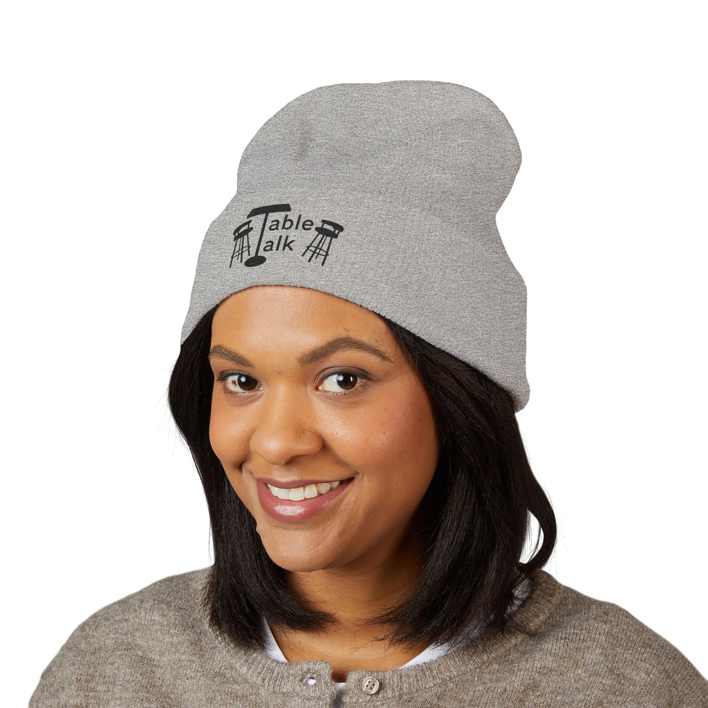 Table Talk Logo Embroidered Cuffed Beanie