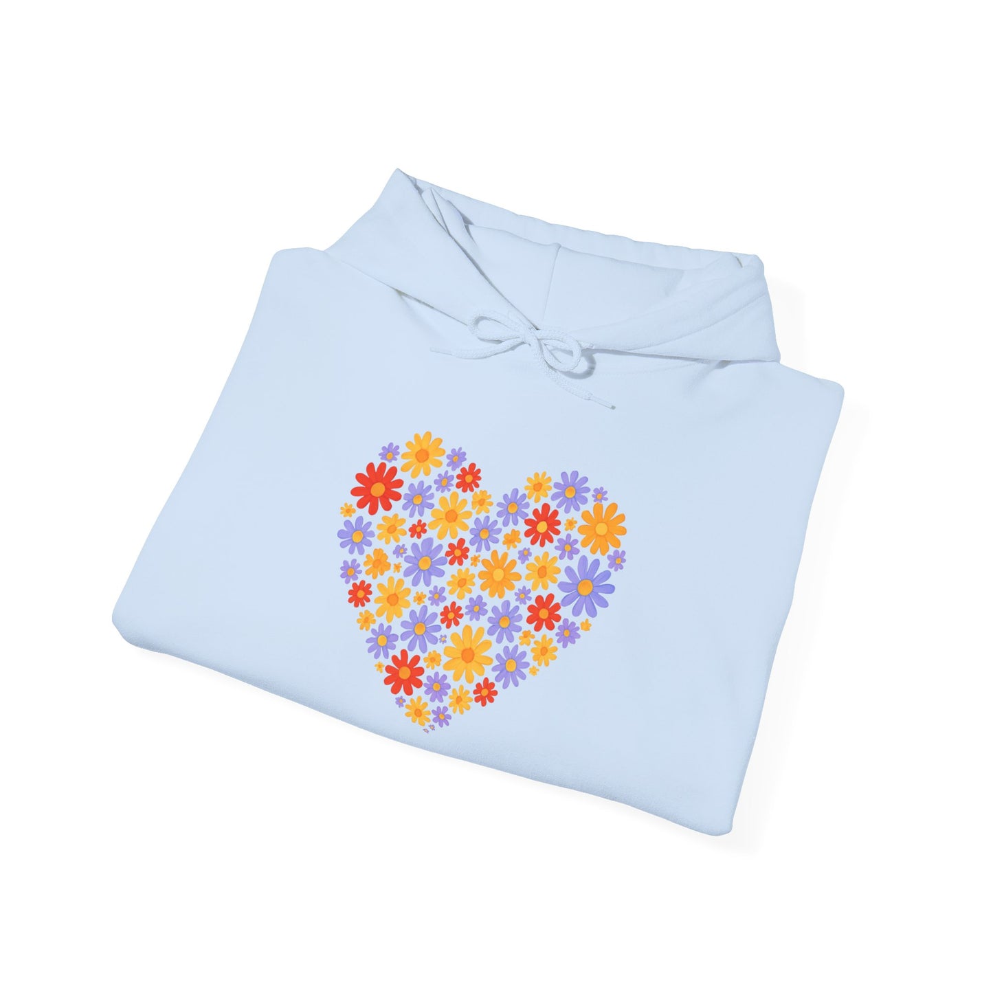Floral Heart Hoodie - Female Cozy Hoodie | Perfect Gift for Any Occasion
