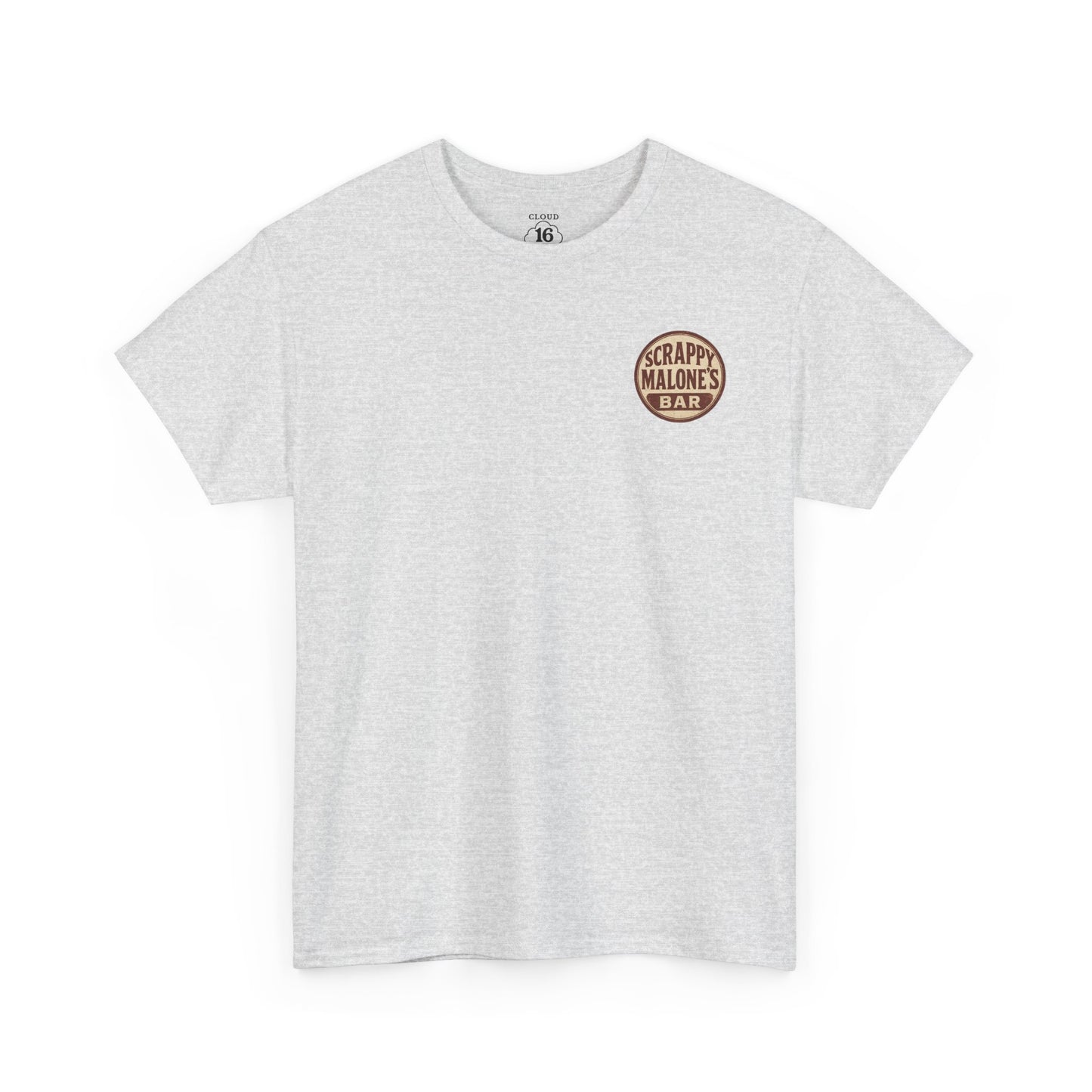 Scrappy Malone's Bar Whiskey T-Shirt - Unisex Heavy Cotton Tee