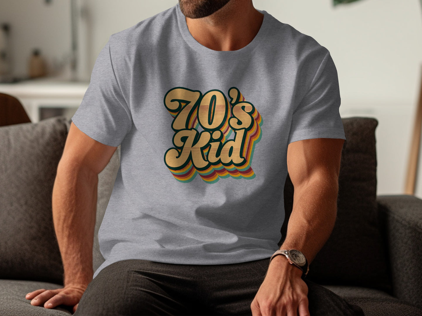 70's Kid Retro Graphic Tee for Nostalgic Fashion Lovers
