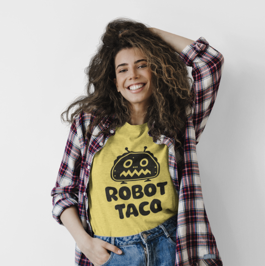 Robot Taco T-Shirt - Funny Graphic Tee for Taco Lovers