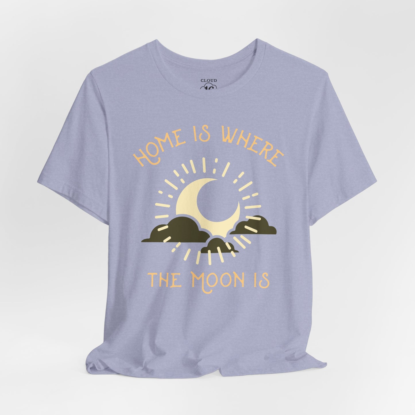 Home is Where the Moon Is - Unisex Astronomy T-Shirt | Moon Phase Tee