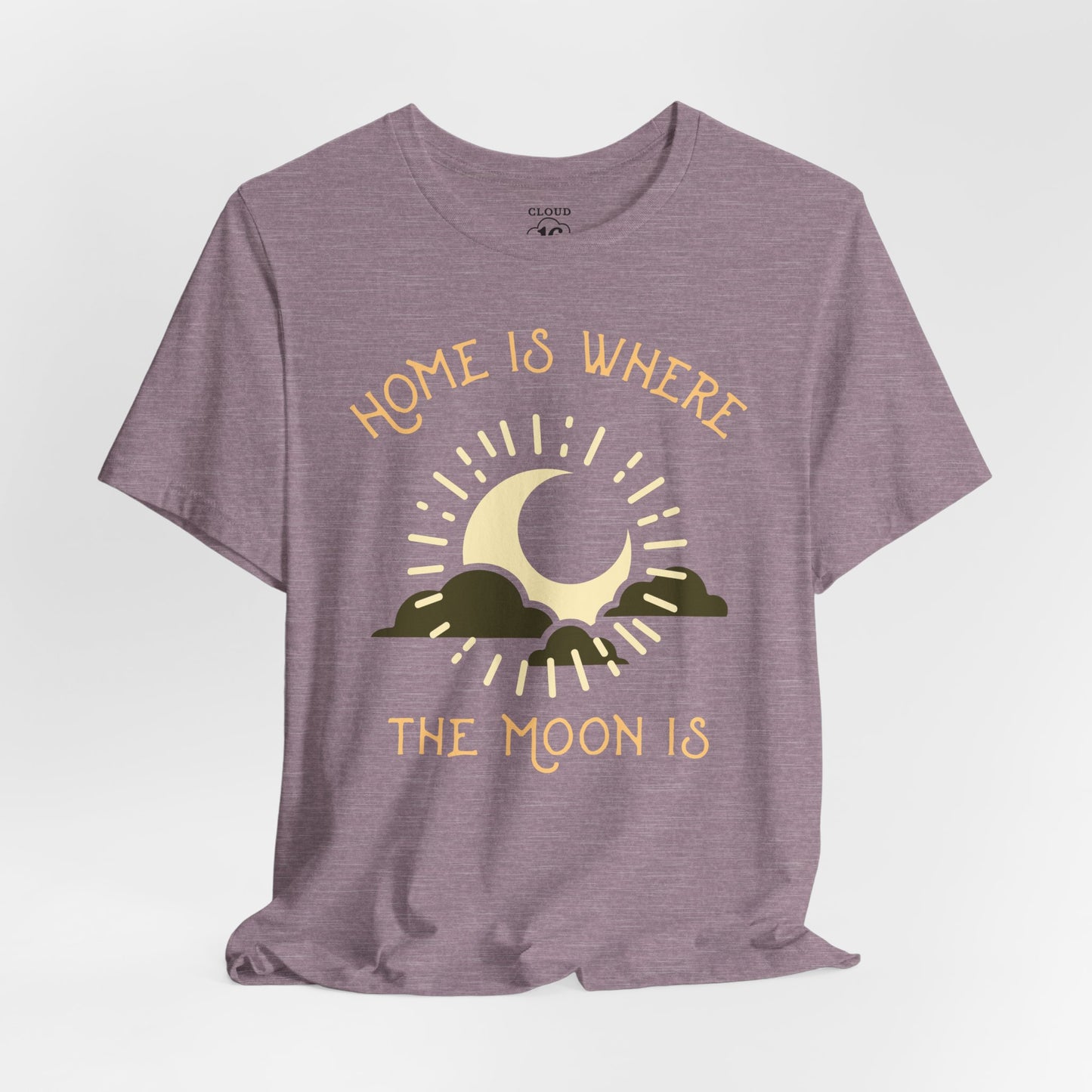 Home is Where the Moon Is - Unisex Astronomy T-Shirt | Moon Phase Tee