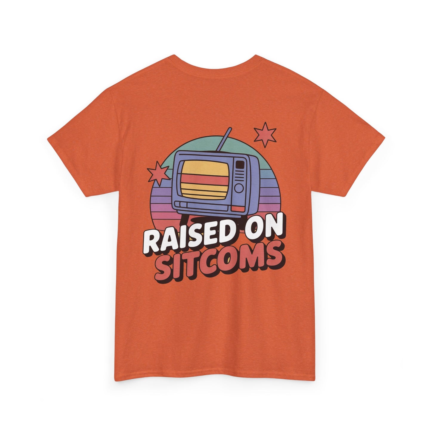 Retro Sitcom Heavy Cotton Tee - Nostalgic TV Show Shirt for Men & Women