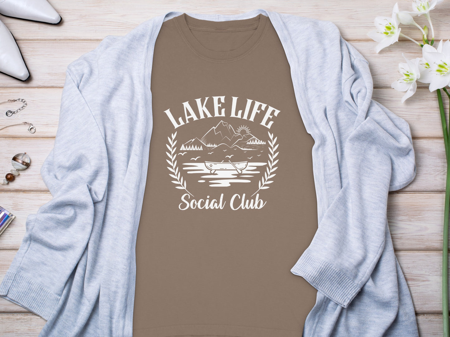 Lake Life Social Club Graphic Tee Shirt Product
