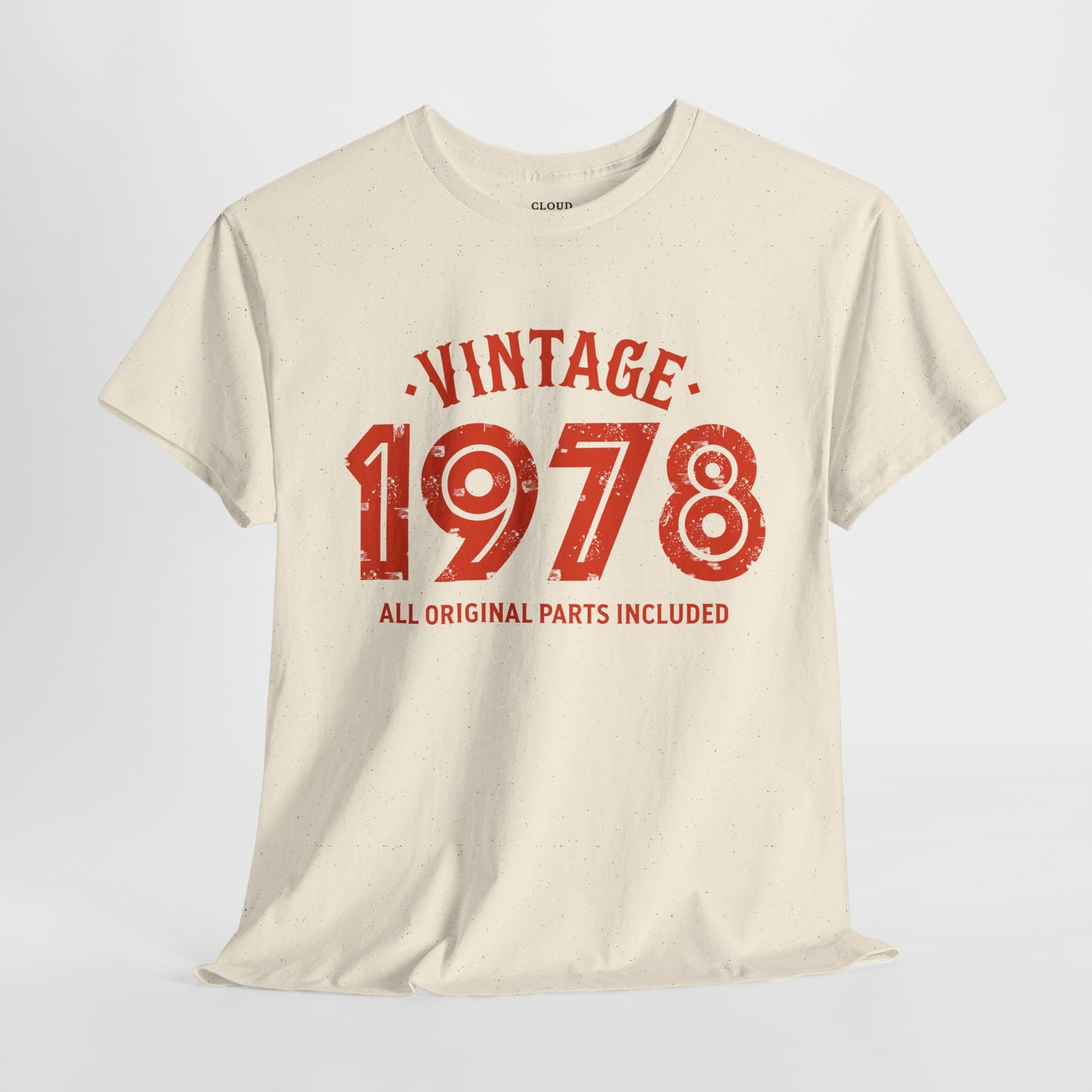 Vintage 1978 T-Shirt - Premium Unisex Heavy Cotton Retro Tee