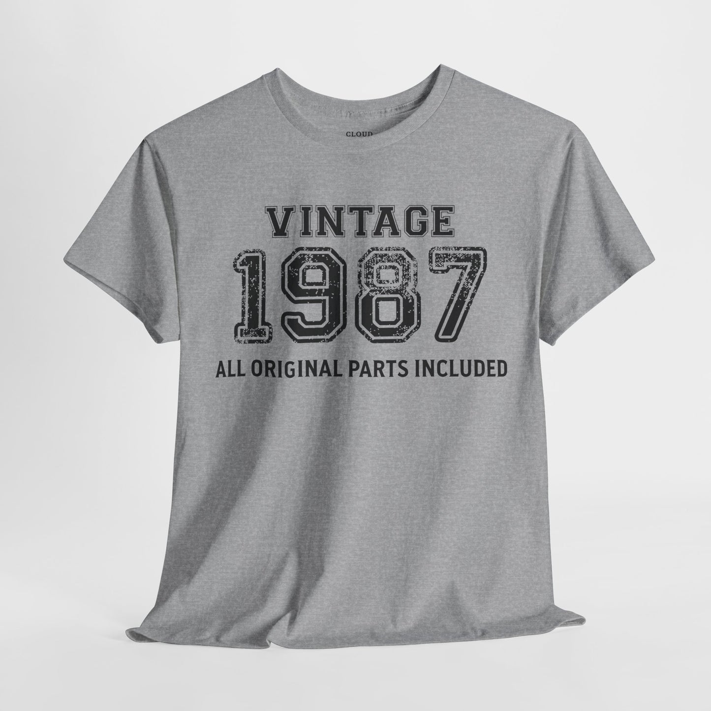 Vintage 1987 Retro T-Shirt - Premium Unisex Cotton Tee