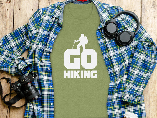Go Hiking Motivation For Adventurous Hikers T-Shirt T-Shirt - Outdoor & Adventure Collection - Mile Marker 16 Gear by Cloud 16 Clothing Co.
