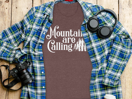 Mountains Are Calling And I Must Go Graphic Design T-Shirt T-Shirt - Outdoor & Adventure Collection - Mile Marker 16 Gear by Cloud 16 Clothing Co.