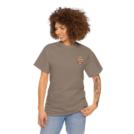 Scrappy Malone's Bar - Funny Cowboy Humor T-Shirt | Unisex Cotton Tee
