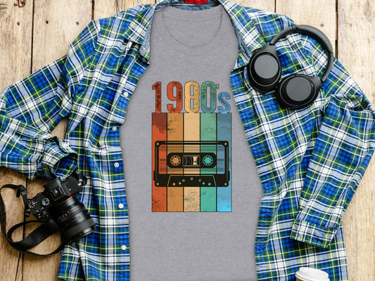 Retro 1980s Cassette Tape Graphic Unisex T-Shirt