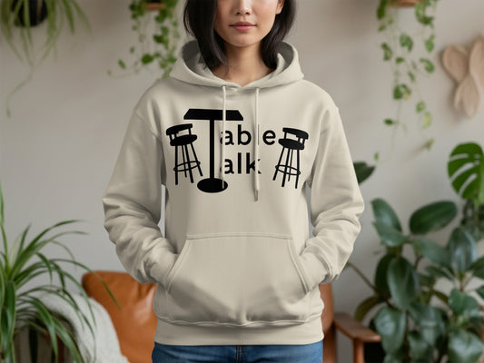 Table Talk Hoodie with Bar Stools Design Shopping