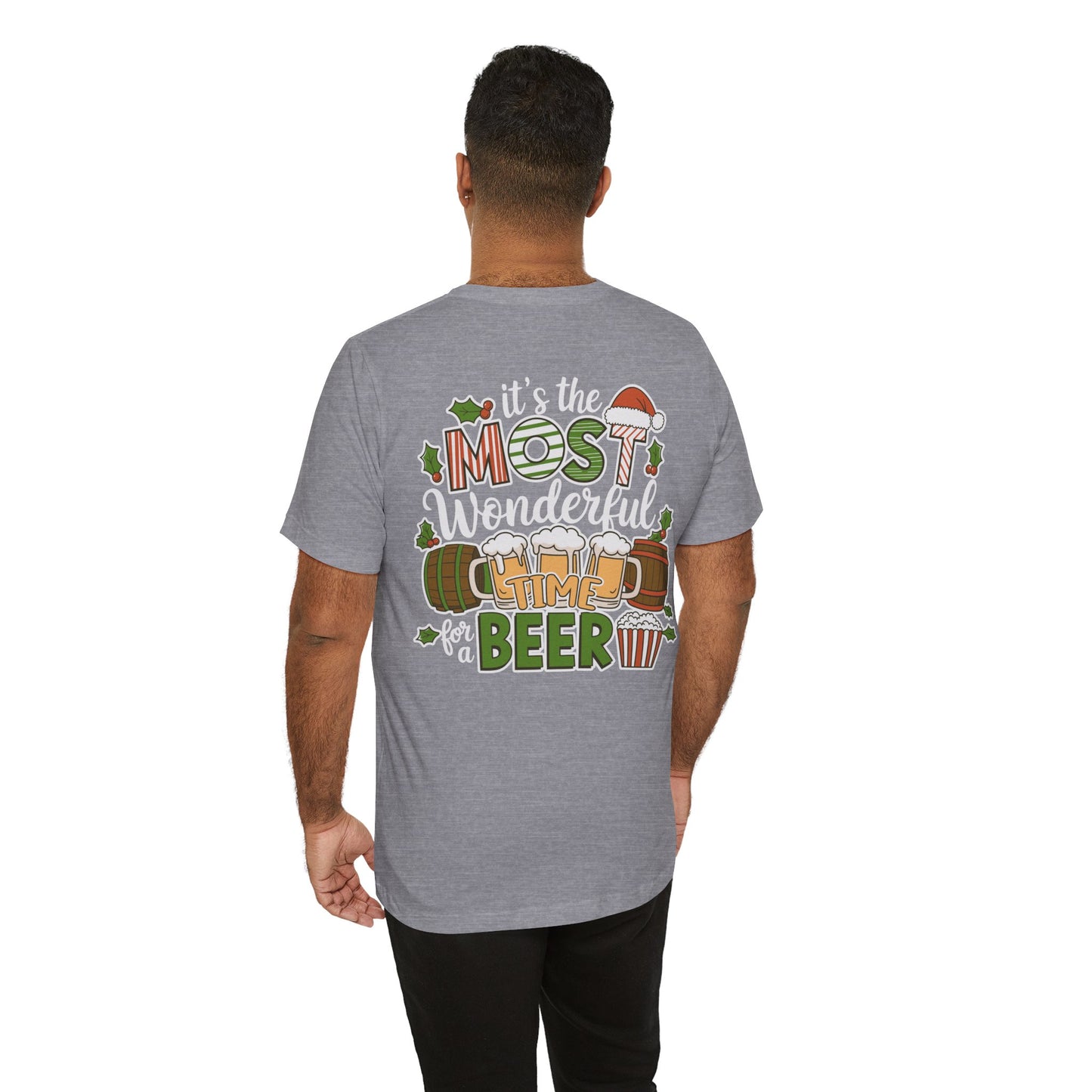 Scrappy Malone's Bar Christmas Tee — "It's the Most Wonderful Time for a Beer"