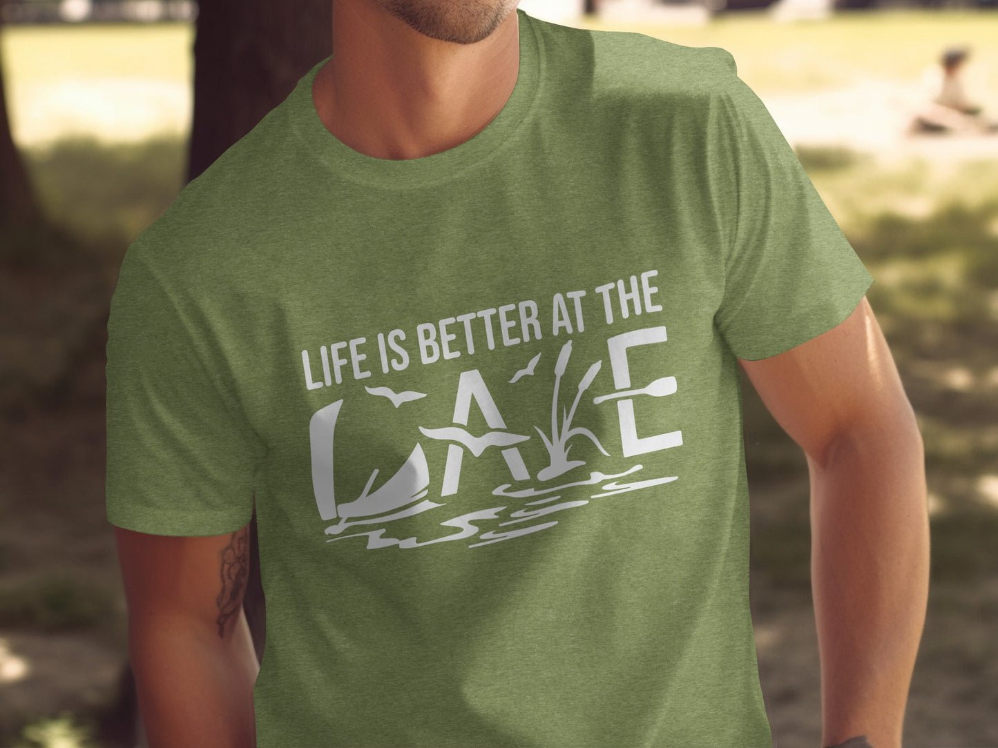 Life Is Better At The Lake Design Graphic Tee T-Shirt T-Shirt - Outdoor & Adventure Collection - Mile Marker 16 Gear by Cloud 16 Clothing Co.