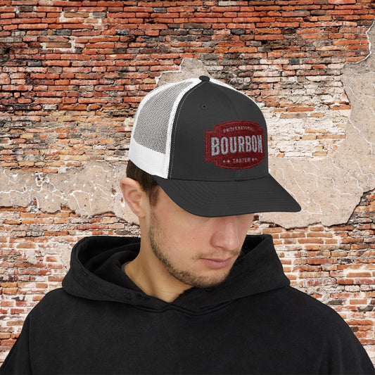 Premium Bourbon Lover Snapback Hat - Embroidered Trucker Cap for Men