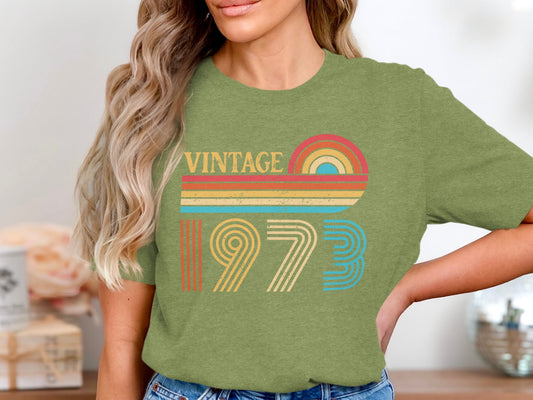 Vintage 1973 Retro Style Graphic Tee Shirt