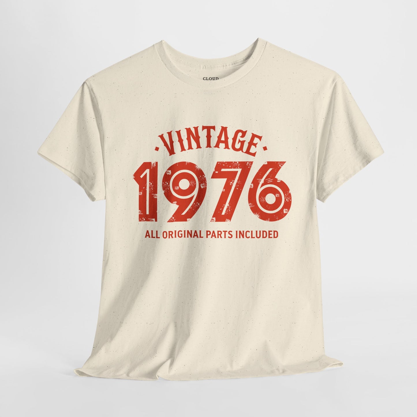 Vintage 1976 T-Shirt - Premium Unisex Heavy Cotton Retro Tee