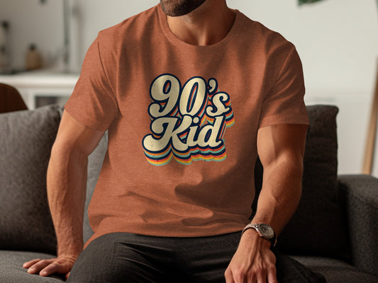 Retro 90's Kid Graphic Tee for Nostalgic Vibes