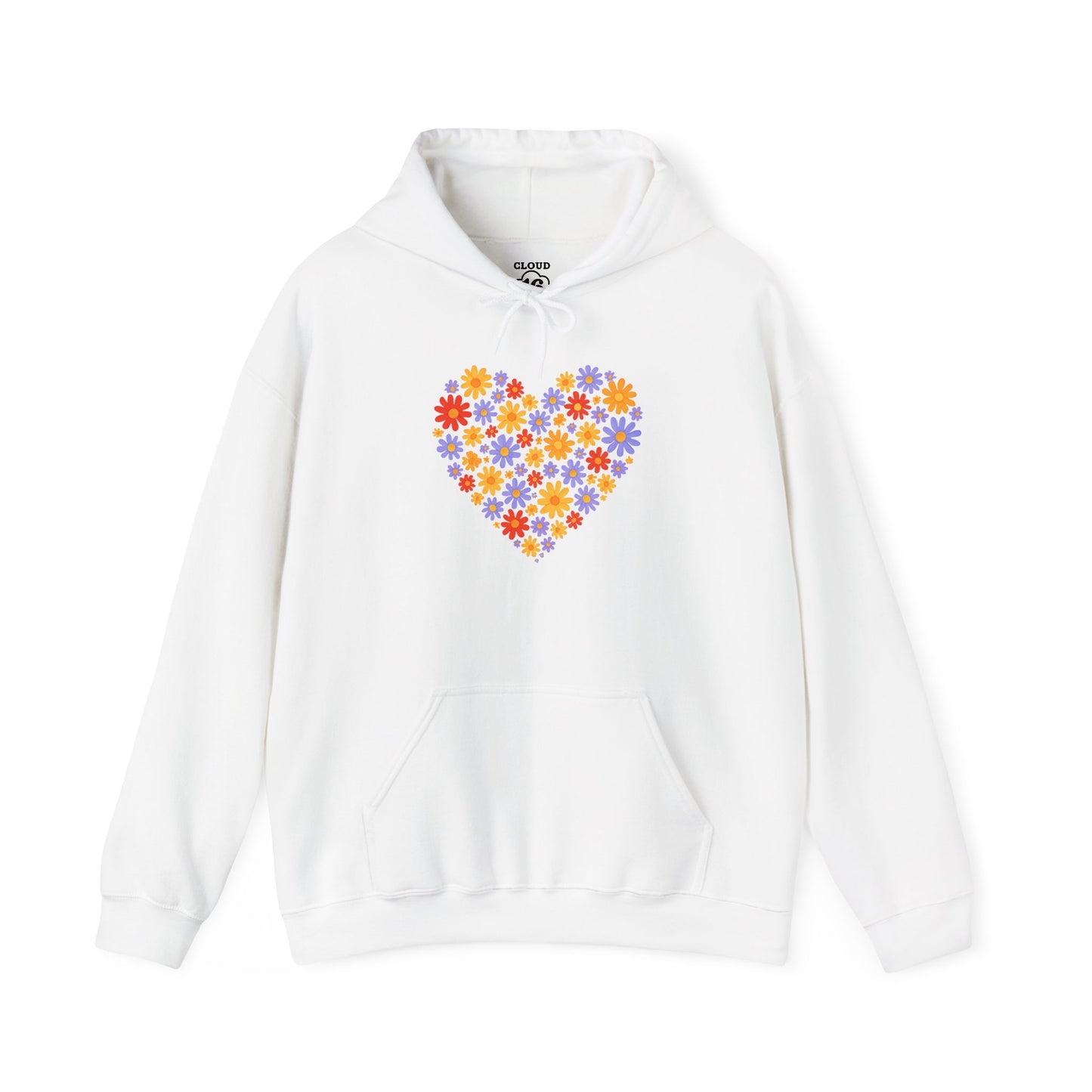 Floral Heart Hoodie - Female Cozy Hoodie | Perfect Gift for Any Occasion