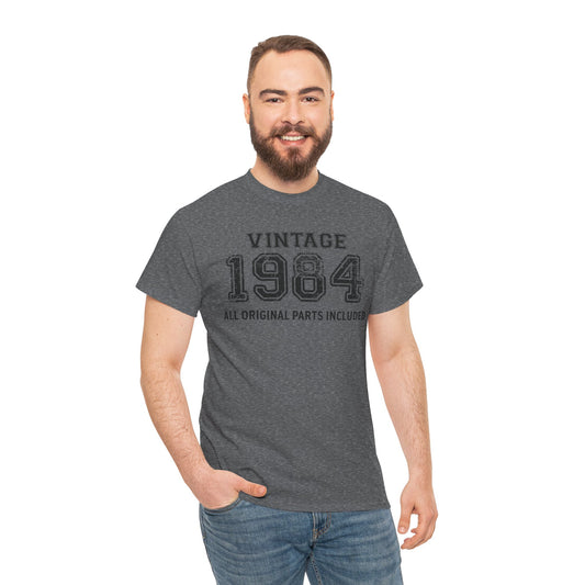 Vintage 1984 Retro T-Shirt - Premium Unisex Cotton Tee