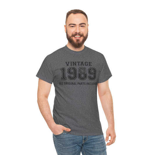 Vintage 1989 Retro T-Shirt - Premium Unisex Cotton Tee