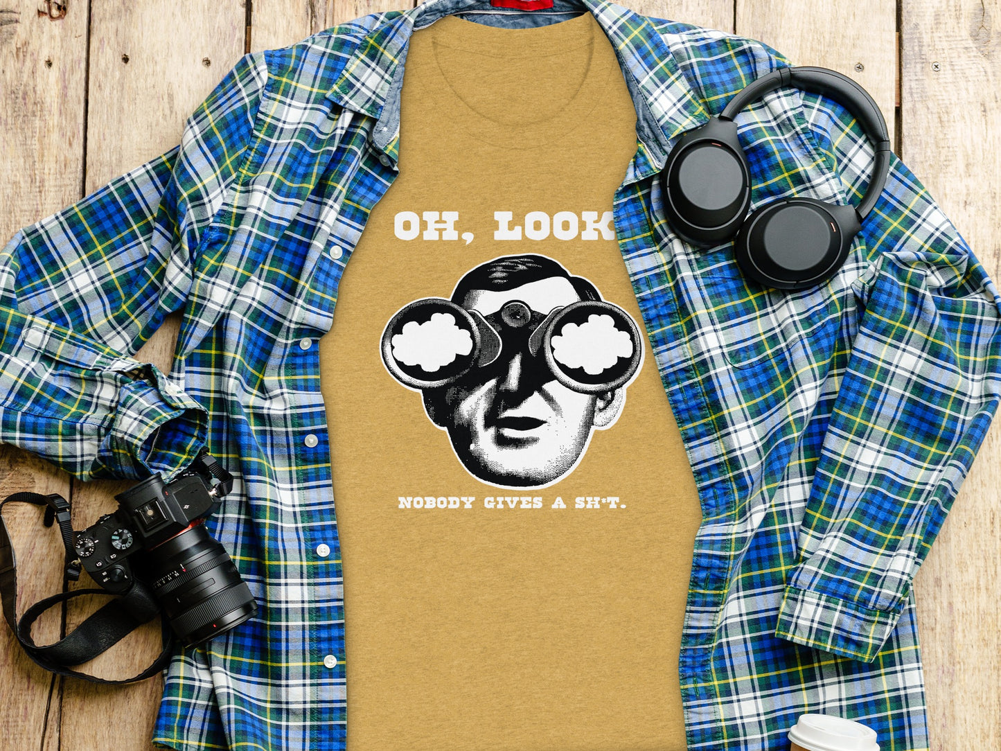 Oh Look Nobody Gives a Sh*t Graphic Tee Shirt