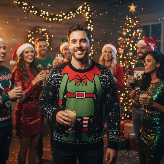 Elf Sweater - Ultra-Soft Jacquard Knit Crew Neck