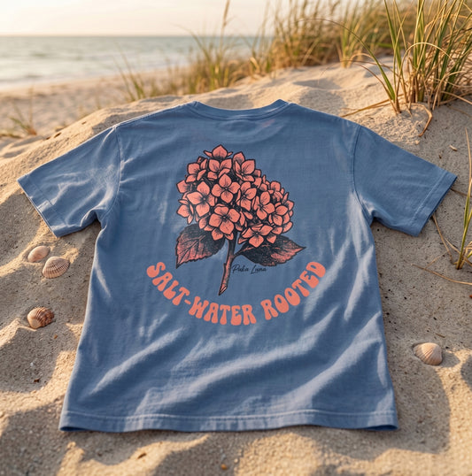 Puka Luna - Salt-Water Rooted Hydrangea Graphic Tee