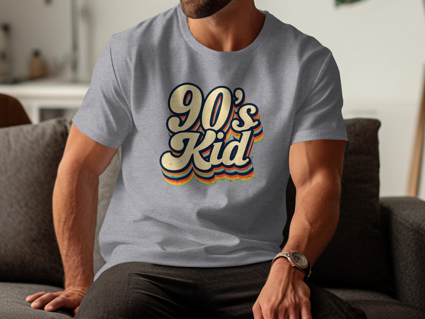 Nostalgic 90's Kid Retro Style Graphic Print T-Shirt