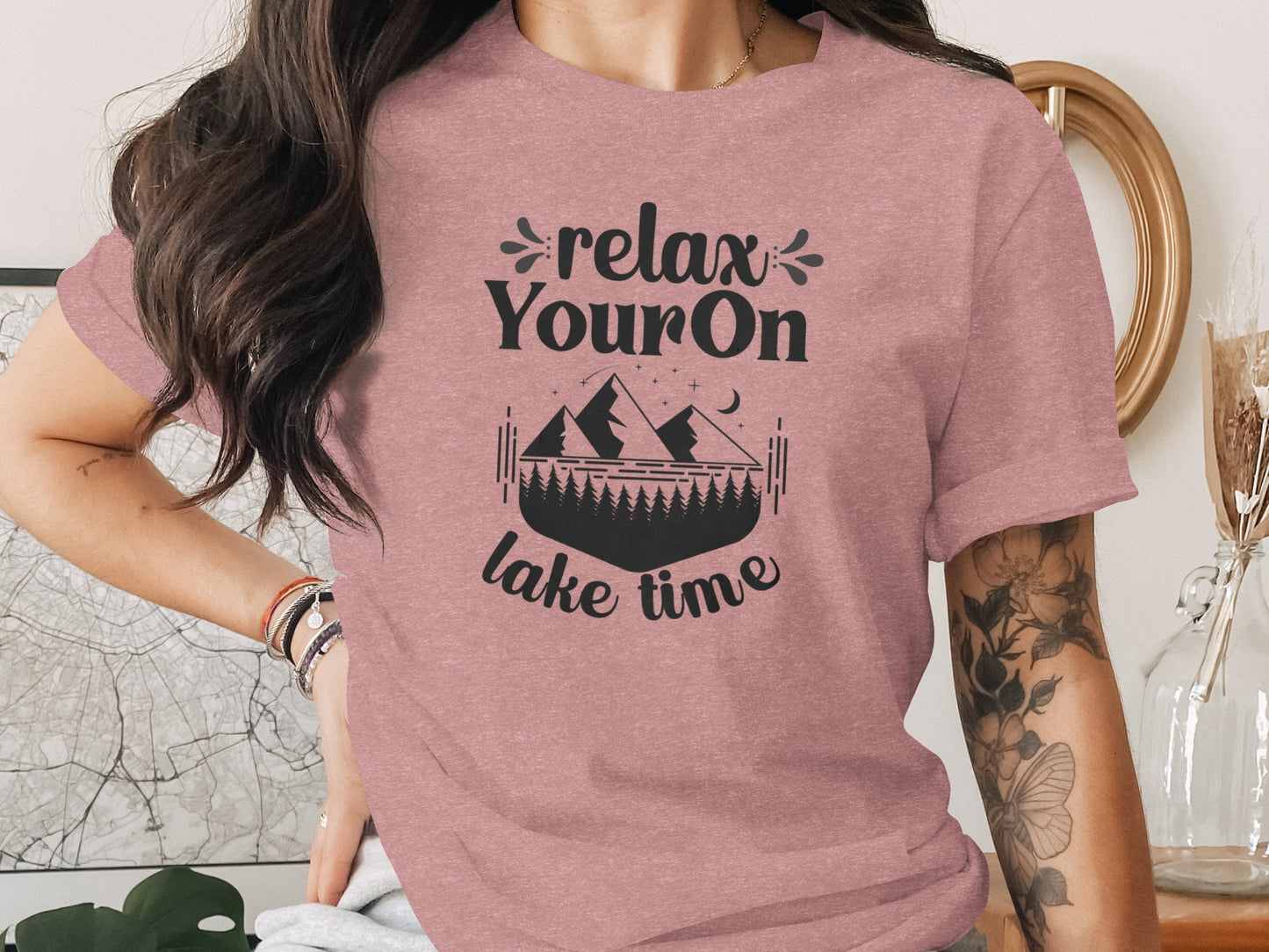 Relax Your On Lake Time Camping Outdoors Nature T-Shirt T-Shirt - Outdoor & Adventure Collection - Mile Marker 16 Gear by Cloud 16 Clothing Co.