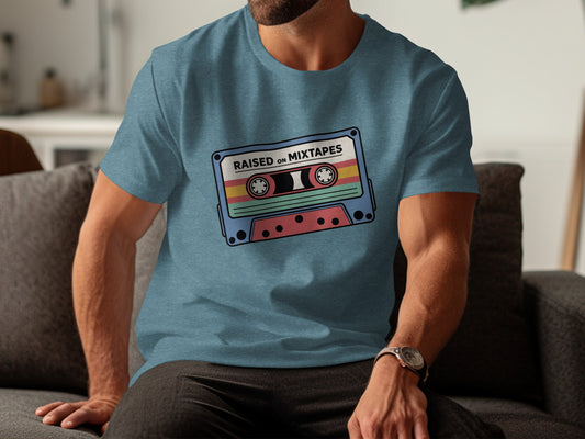 Raised on Mixtapes Graphic Printed T-Shirt