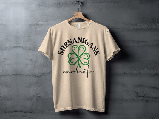 Shenanigans Coordinator Shamrock T-shirt