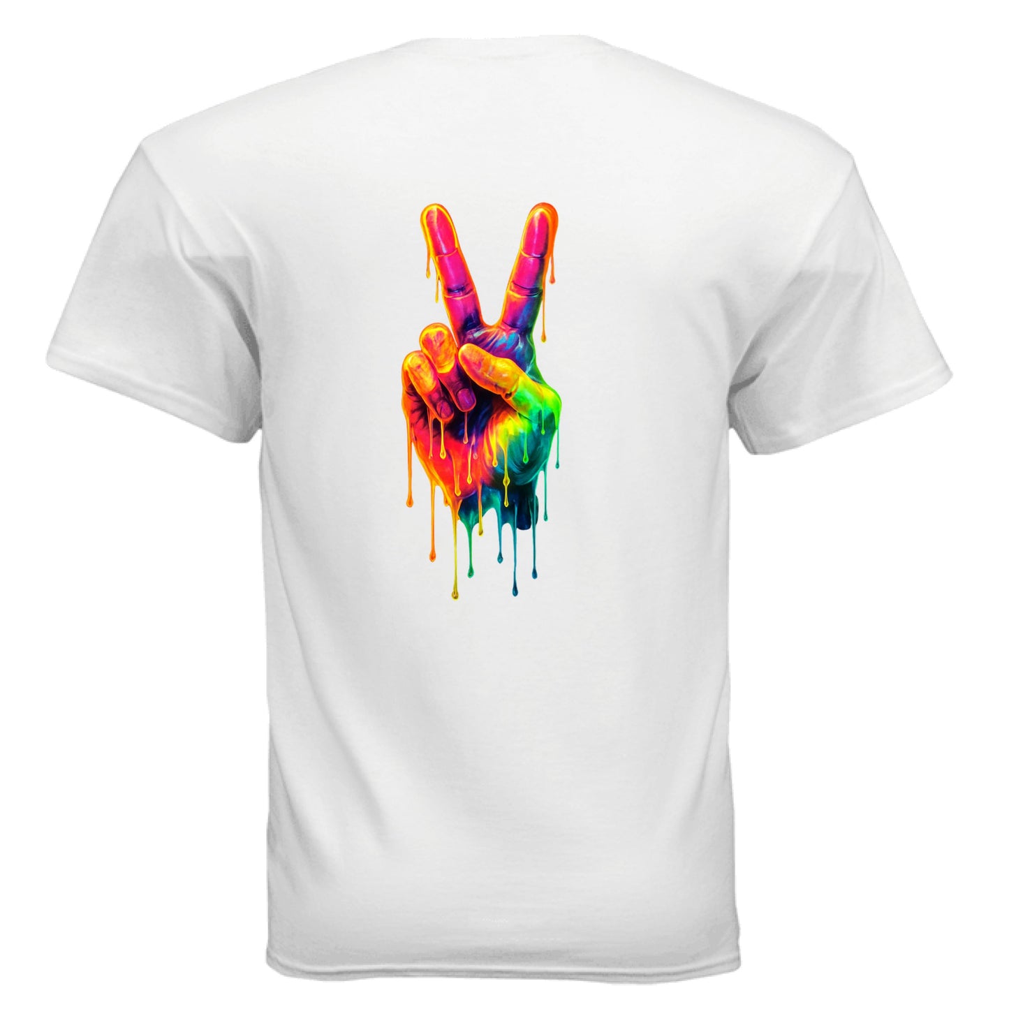 WHITE Front/Back Print - BACK