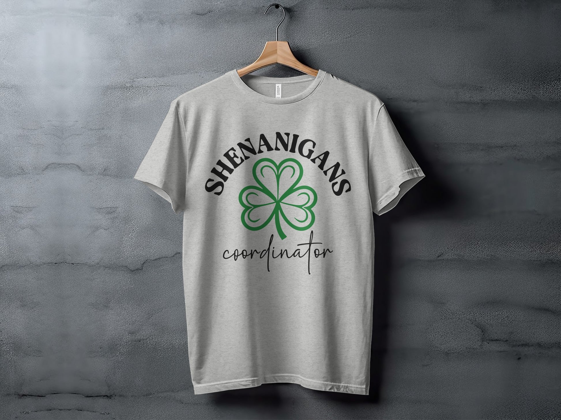 Shenanigans Coordinator Clover Graphic Tee Shirt