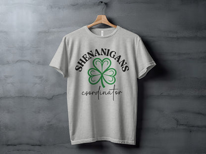 Shenanigans Coordinator Clover Graphic Tee Shirt