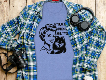 My Dog And I Talk Shirt With Retro Design