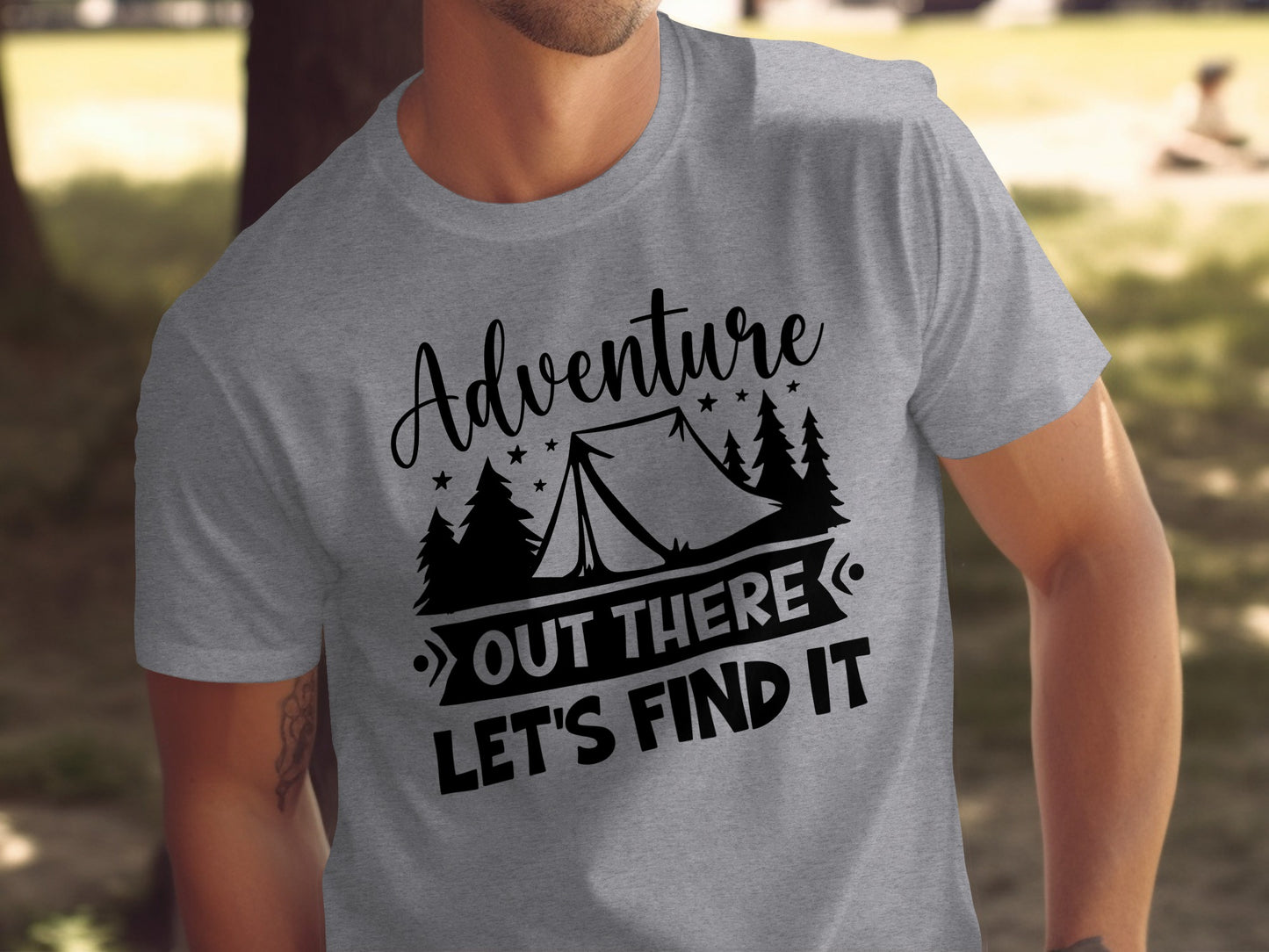 Adventure Out There Lets Find It Graphic Adventure T-Shirt T-Shirt - Outdoor & Adventure Collection - Mile Marker 16 Gear by Cloud 16 Clothing Co.
