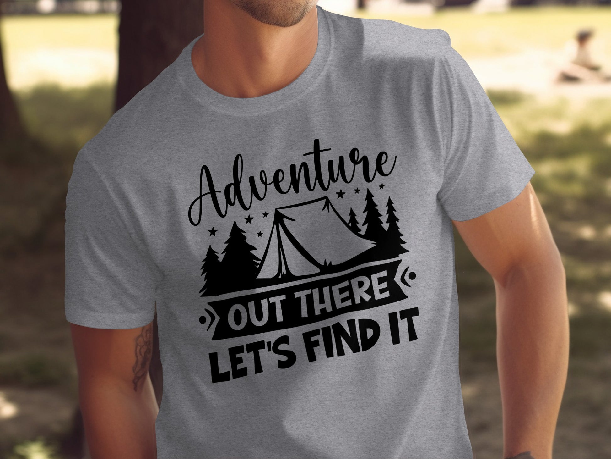 Adventure Out There Lets Find It Graphic Adventure T-Shirt T-Shirt - Outdoor & Adventure Collection - Mile Marker 16 Gear by Cloud 16 Clothing Co.