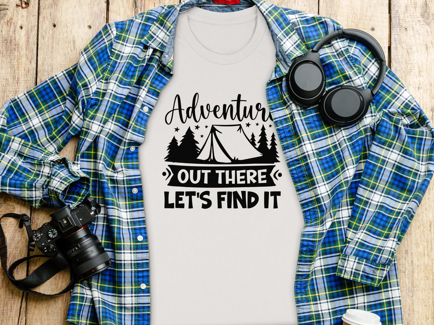 Adventure Out There Lets Find It Graphic Adventure T-Shirt T-Shirt - Outdoor & Adventure Collection - Mile Marker 16 Gear by Cloud 16 Clothing Co.