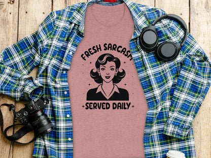 Fresh Sarcasm Served Daily Graphic T-shirt