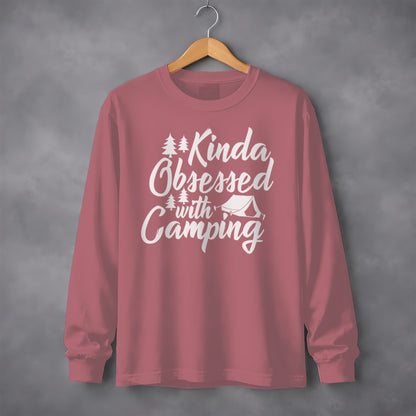Kinda Obsessed with Camping Long Sleeve Shirt